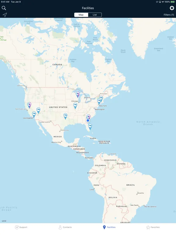Capturas de tela do Gulfstream 24-Hour Support iPad 