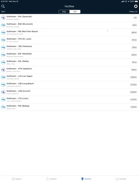 Capturas de tela do Gulfstream 24-Hour Support iPad 