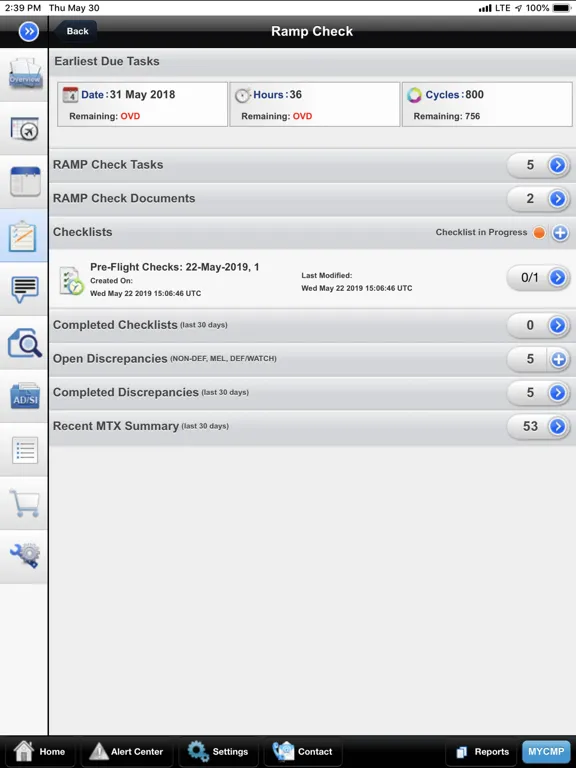 Скриншоты Gulfstream MyCMP iPad 