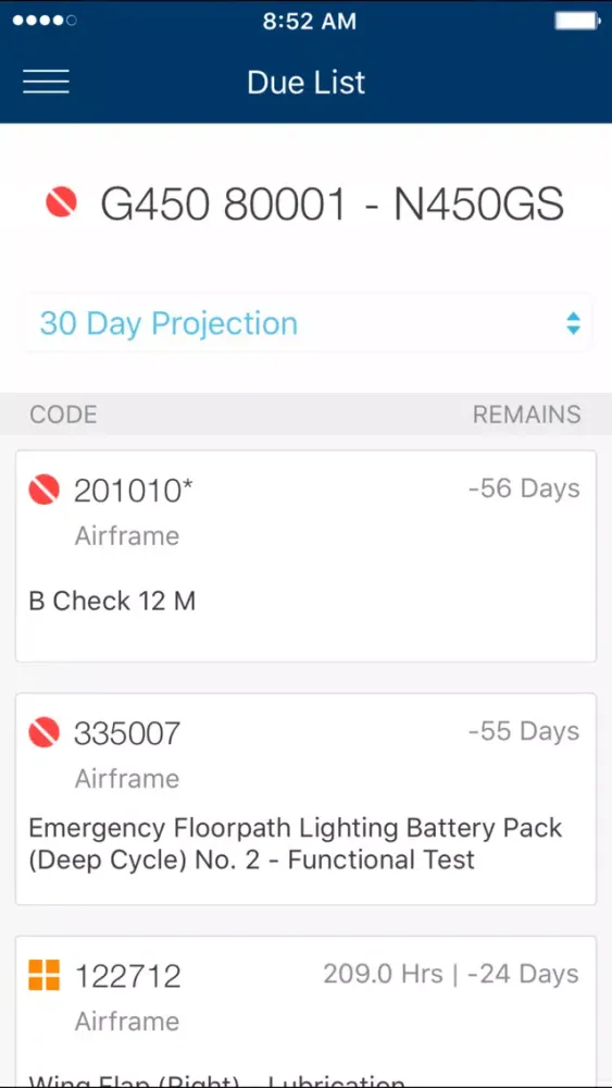 Gulfstream MyCMP Legacy سکرین شاٹس