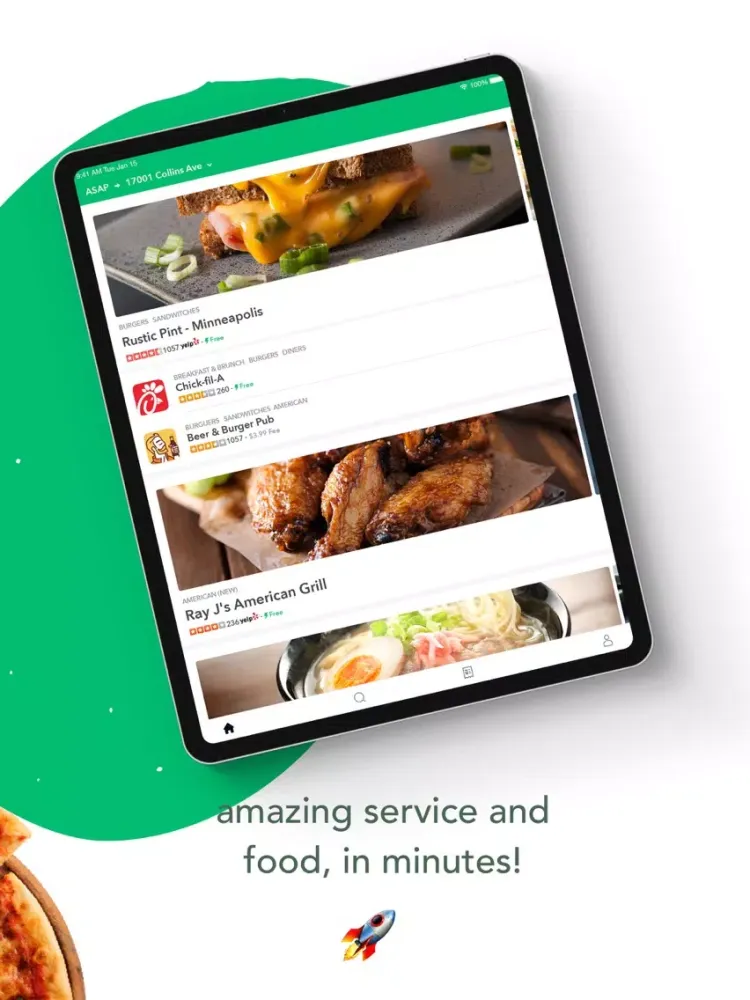 Capturas de tela do Gulf Stream Delivery: Get Food iPad 