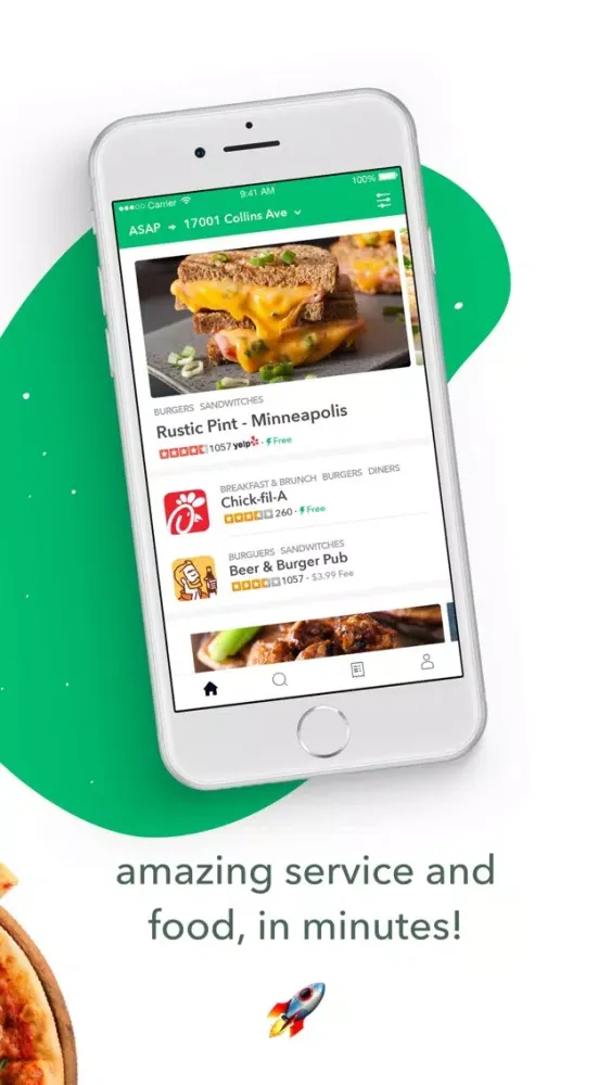 Capturas de tela do Gulf Stream Delivery: Get Food
