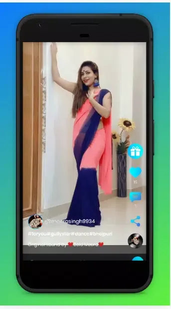 Captures d'écran de Gullystar- Bhojpuri special short video app