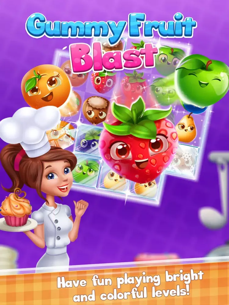 Tangkapan skrin Gummy Fruit Blast iPad 