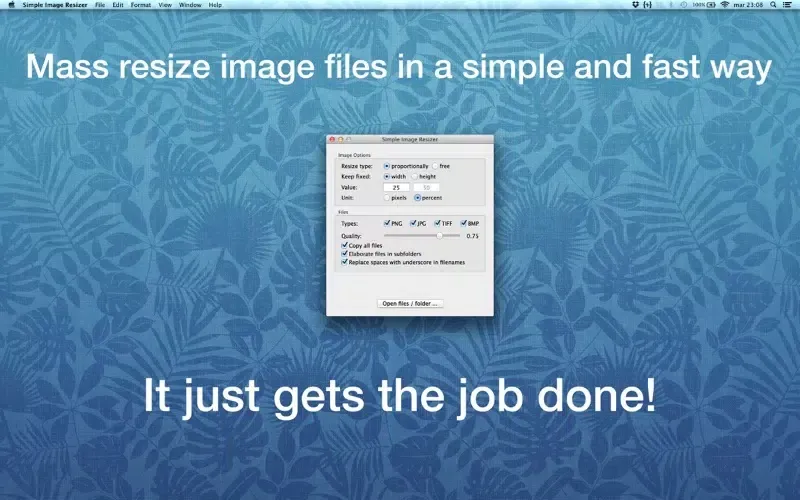 Simple Image Resizer スクリーンショット