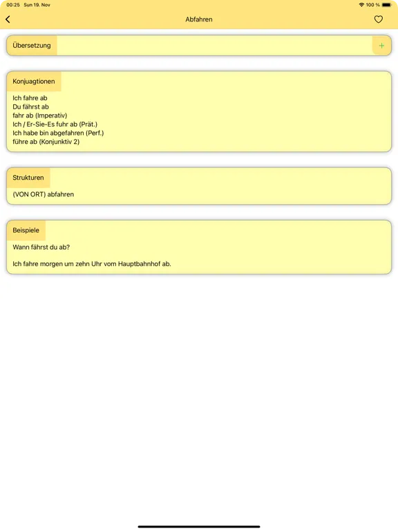 Täglich Verben iPad  स्क्रीनशॉट