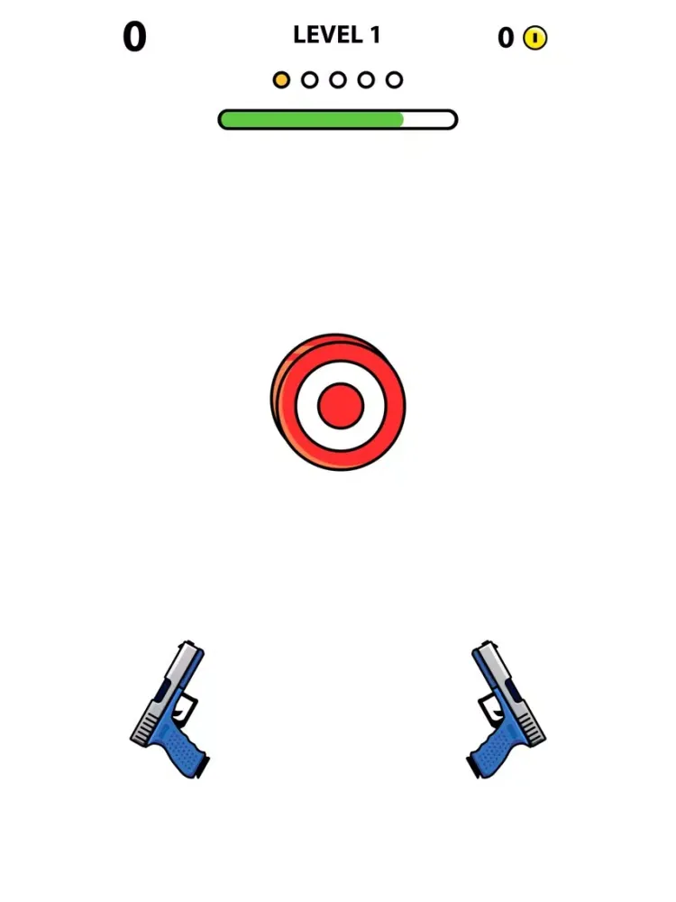 Tangkapan layar double guns - Bullet destroy iPad 