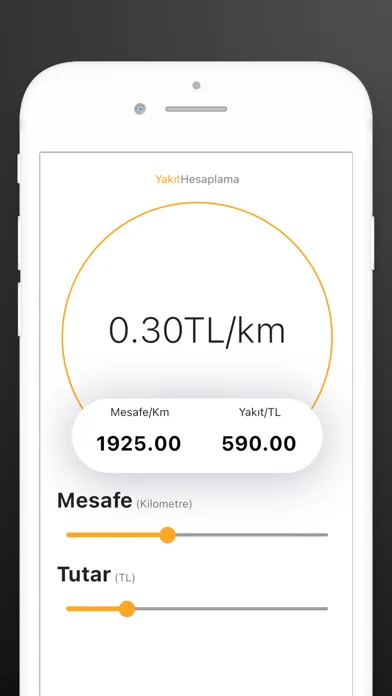 Capturas de tela do Güncel Yakıt Hesaplama 2022