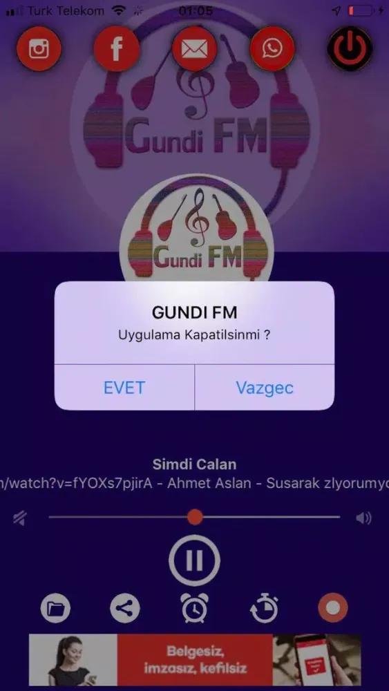 Gundi FM - Radyo Dinle應用截圖