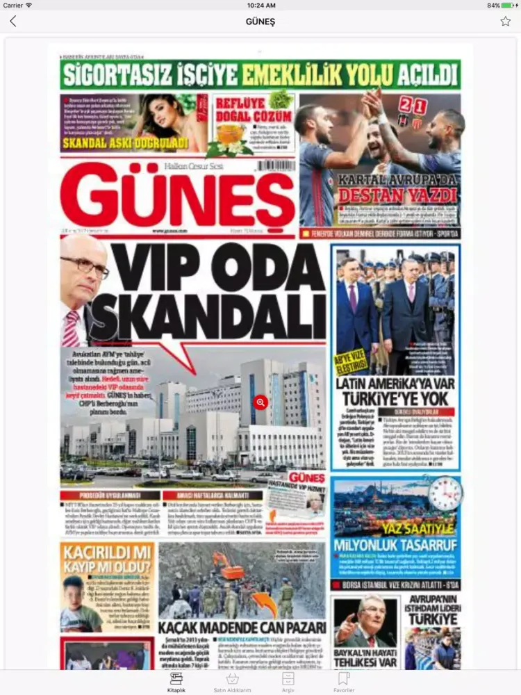 Скриншоты Güneş e-Gazete iPad 