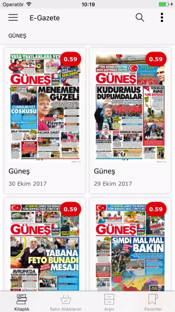 Скриншоты Güneş e-Gazete