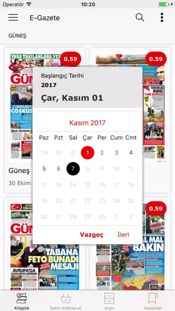 Скриншоты Güneş e-Gazete