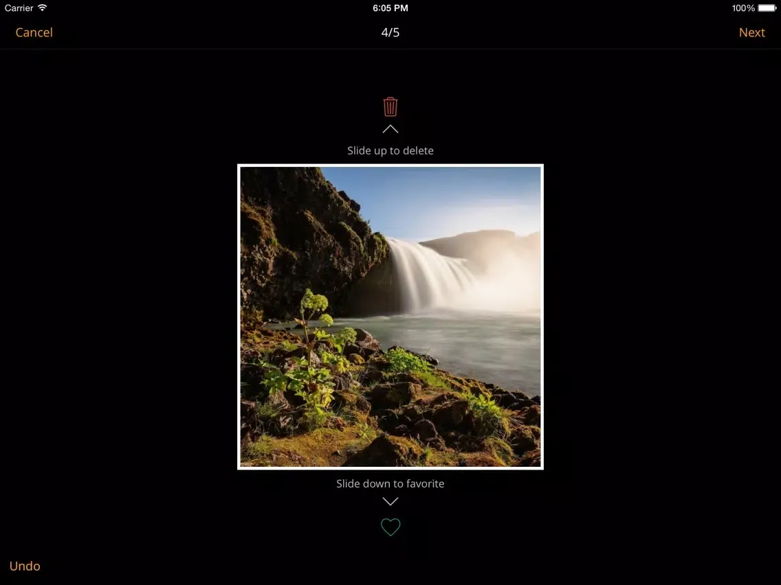 Slidy - The most effective way to delete and manage your photos, free storage space iPad  Screenshots