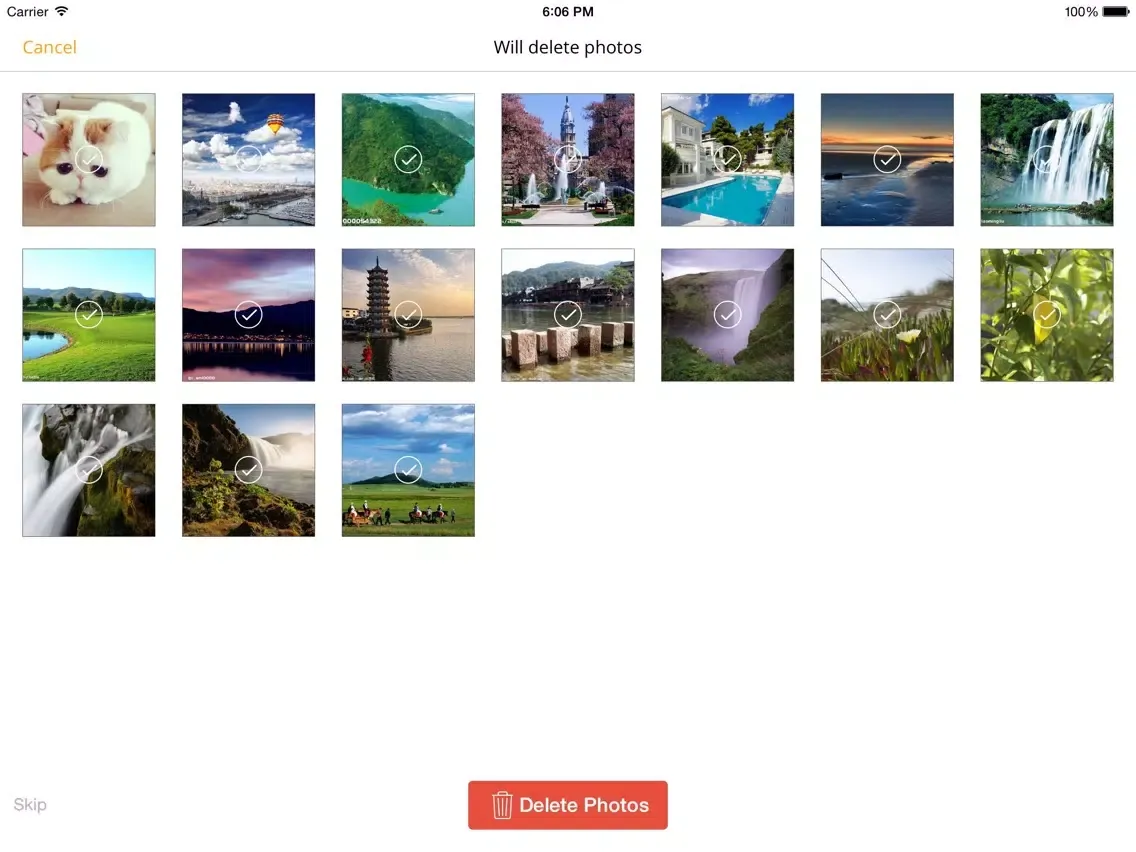 Slidy - The most effective way to delete and manage your photos, free storage space iPad  Screenshots