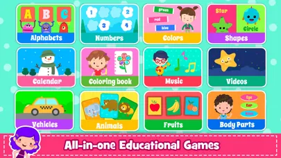 Capturas de pantalla de Kids Preschool Learning Games.
