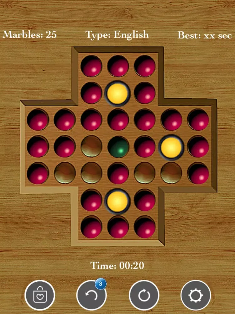 تصاویر Brainvita Peg Solitaire <--> iPad 
