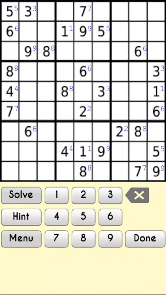 Sudoku % سکرین شاٹس