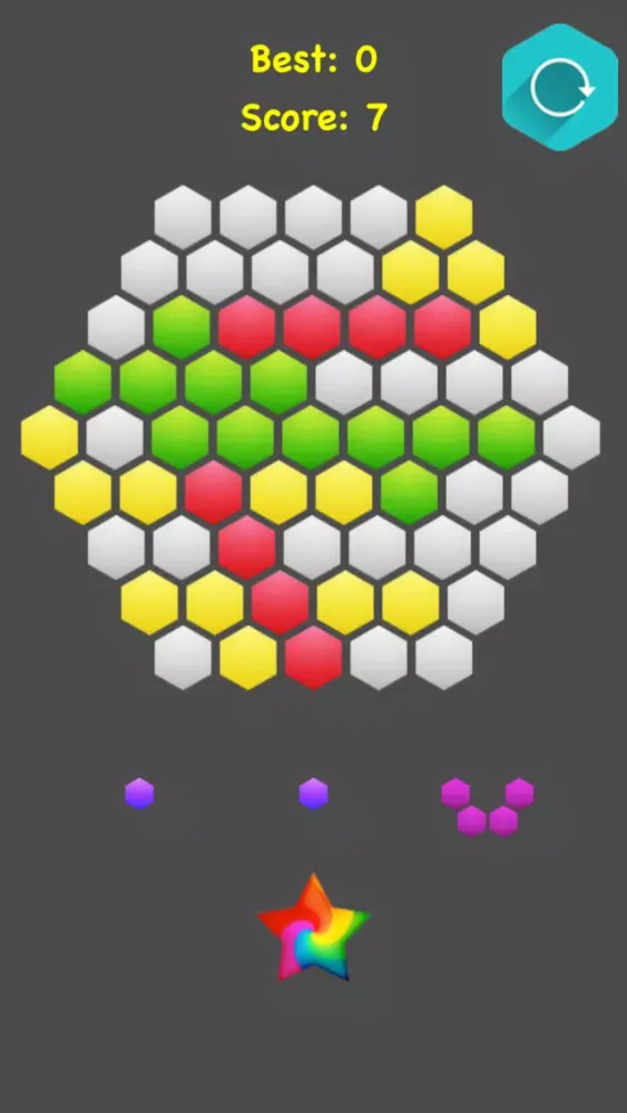 Capturas de pantalla de !Hexagonal Merge - Premium