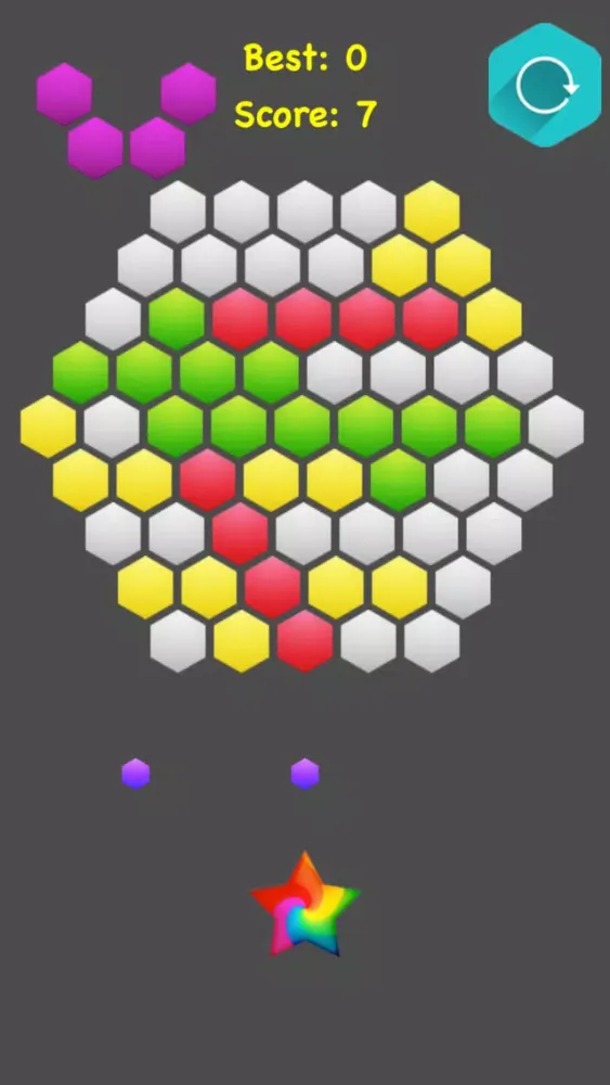 Capturas de pantalla de !Hexagonal Merge - Premium