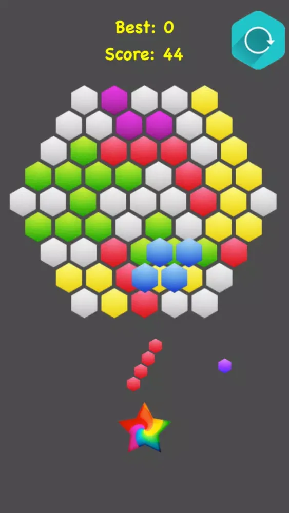 Capturas de pantalla de !Hexagonal Merge - Premium