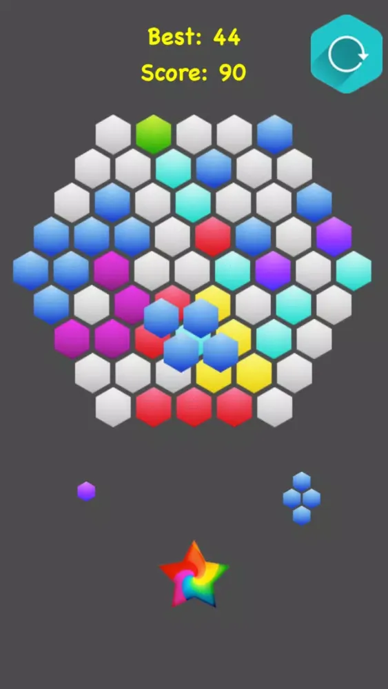 Capturas de pantalla de !Hexagonal Merge - Premium