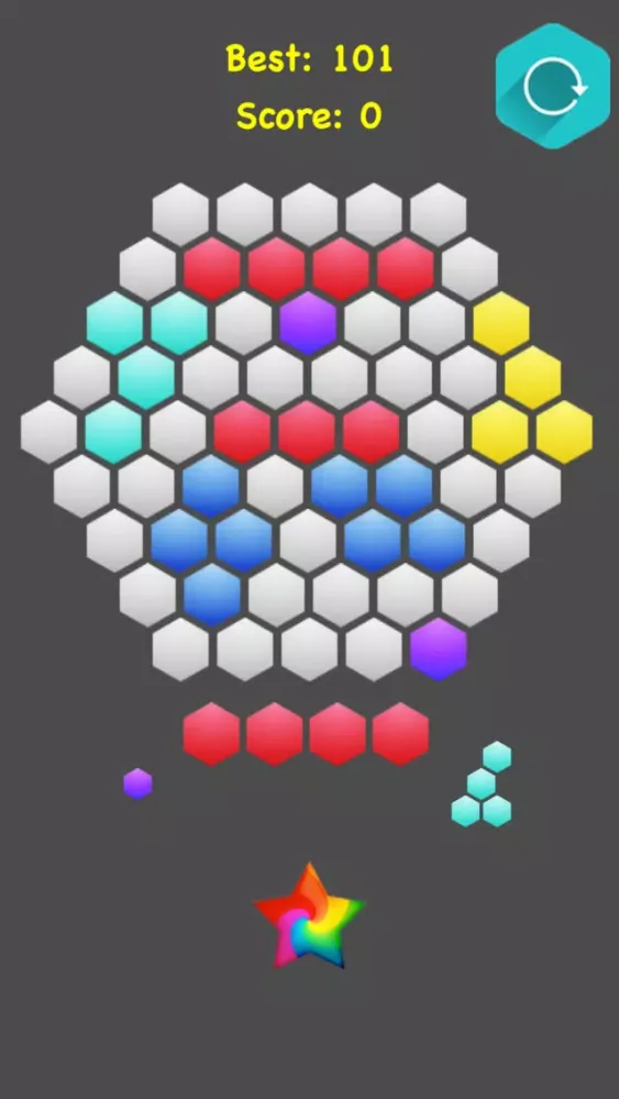 Capturas de pantalla de !Hexagonal Merge - Premium