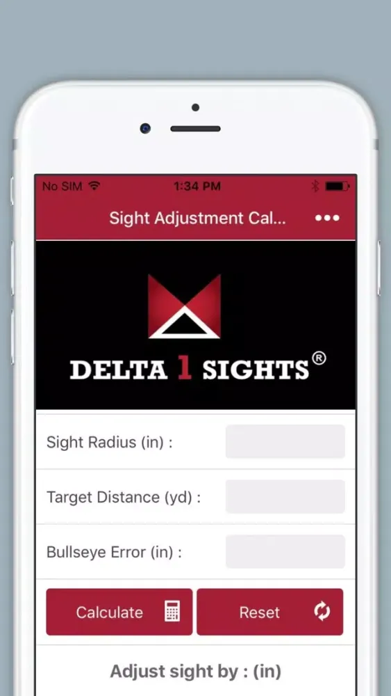 Sight Adjustment Calculator Ekran Görüntüleri