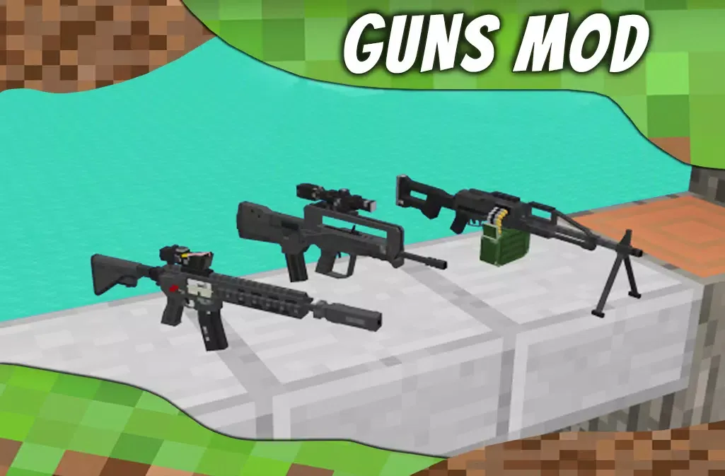Screenshot di Mod Guns for MCPE. Weapons mod