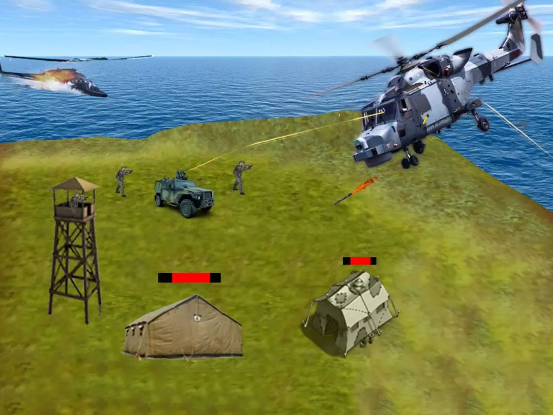 Gunship Air Helicopter War 3D iPad 應用截圖