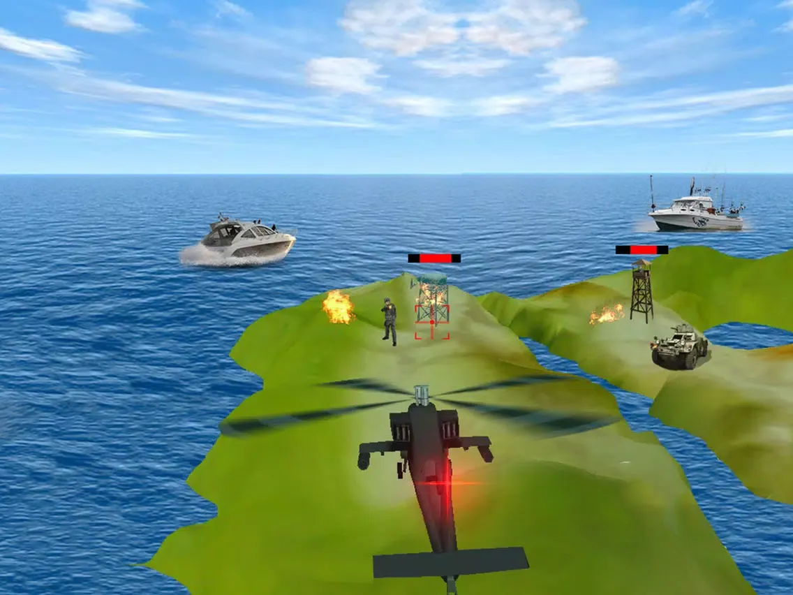 Gunship Air Helicopter War 3D iPad 應用截圖