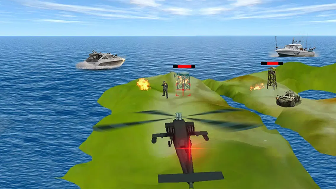 Gunship Air Helicopter War 3D應用截圖