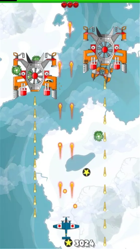 Capturas de tela do Aircraft Wargame 2