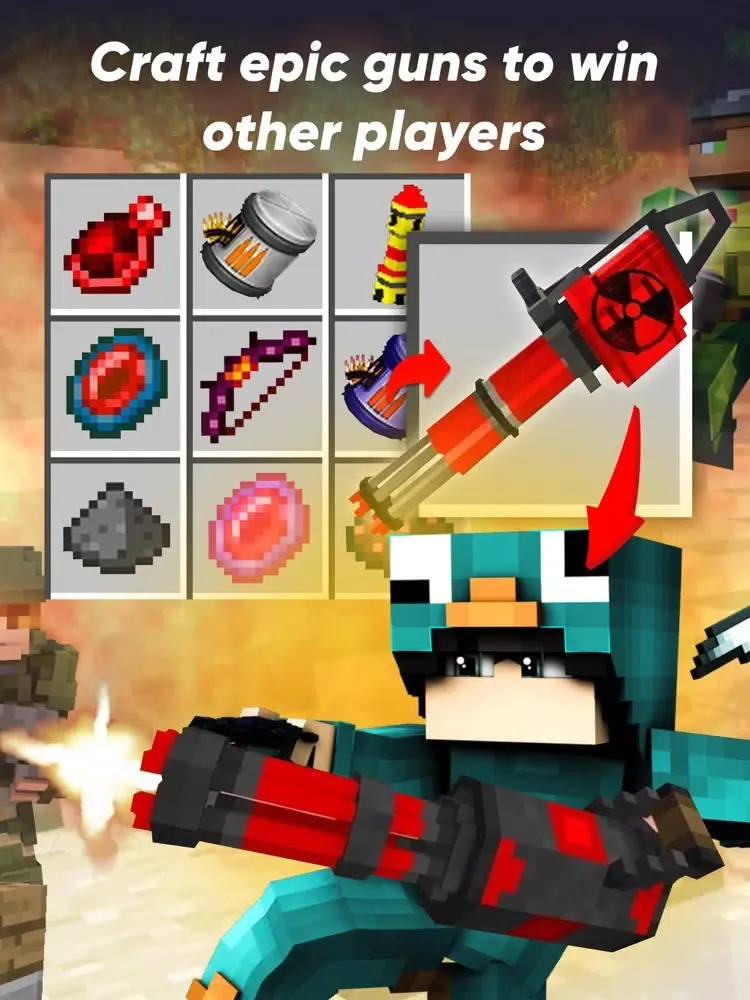 Guns Addons Mods for Minecraft iPad  Ekran Görüntüleri