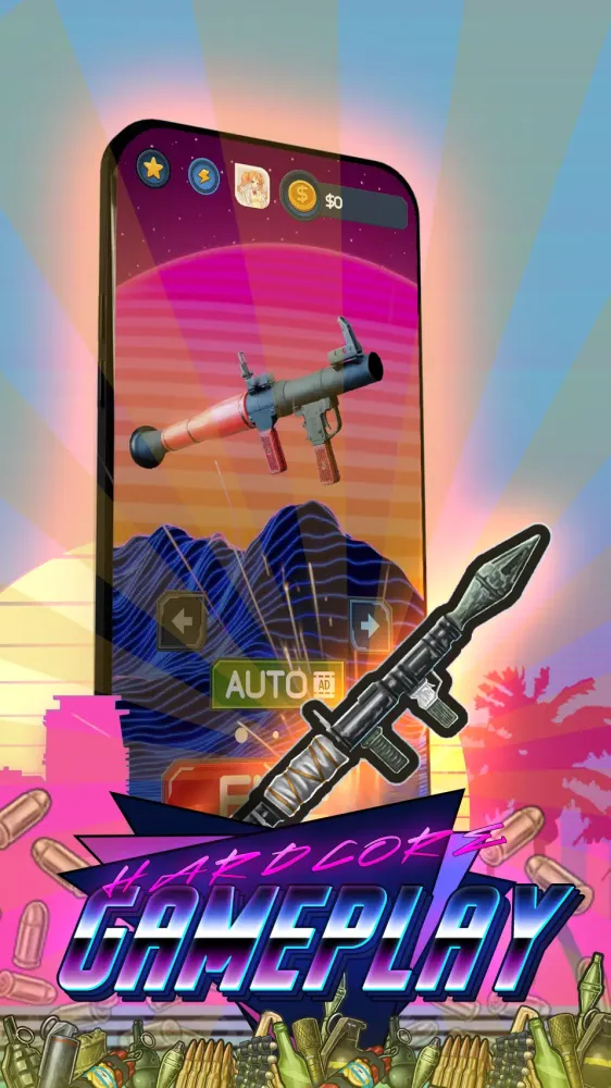 Captures d'écran de Bazooka Rocket Launcher Weapon