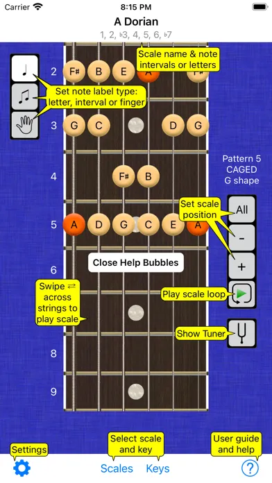 Guitar Scales Power スクリーンショット