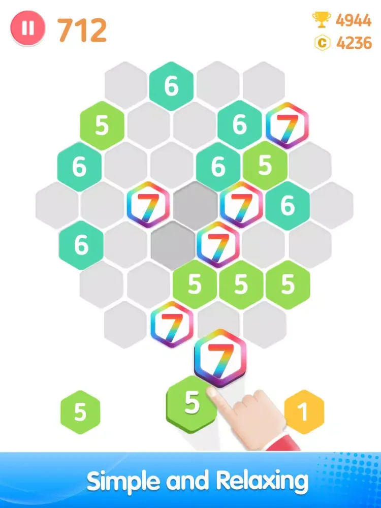 Ảnh chụp màn hình của Hexa Puzzledom iPad 