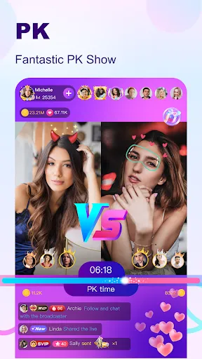 BuzzCast - Live Video Chat App スクリーンショット