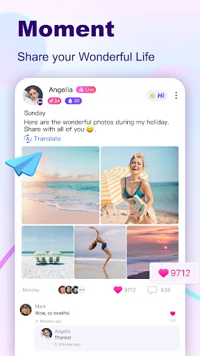 BuzzCast - Live Video Chat App スクリーンショット
