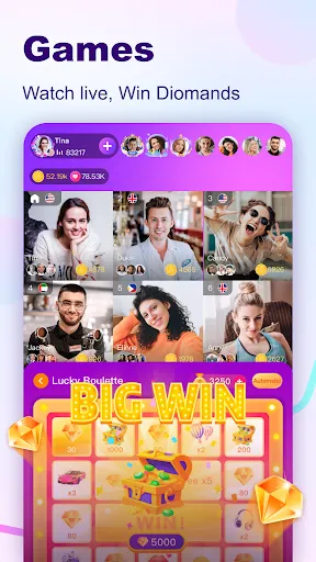 BuzzCast - Live Video Chat App スクリーンショット