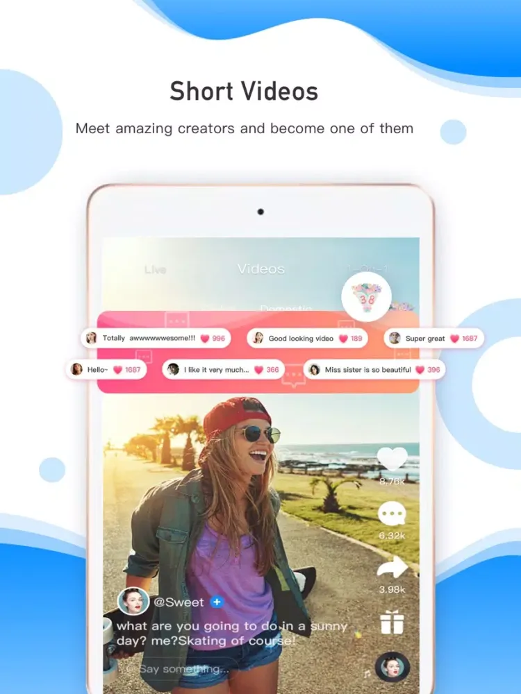 Tangkapan skrin FaceCast - Live Video Chat iPad 