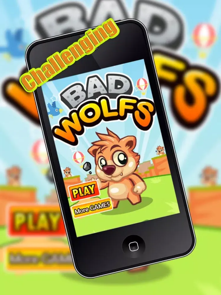 Tangkapan layar Bad wolf defense iPad 