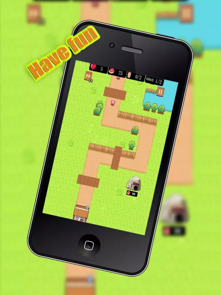 Tangkapan layar Bad wolf defense iPad 