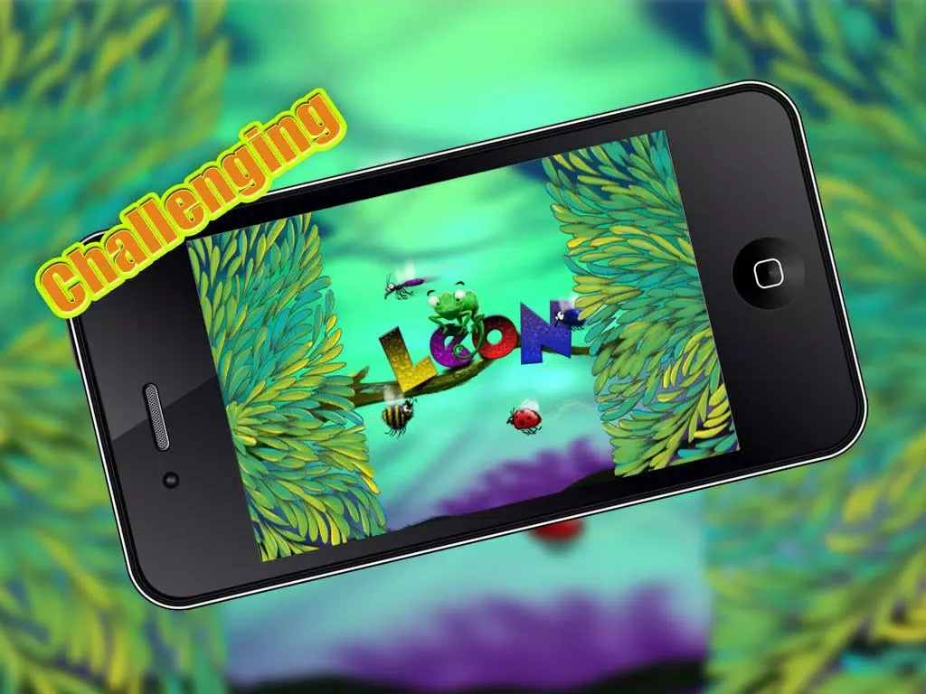 Zrzuty ekranu Chameleon Leon eating worms iPad 