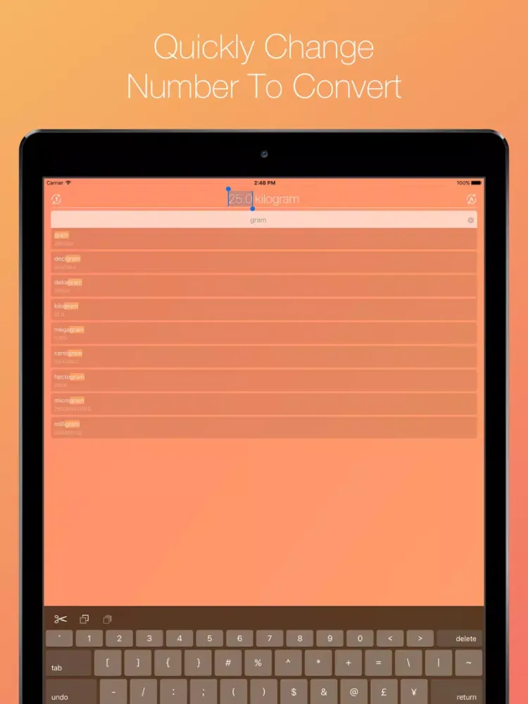 Capturas de pantalla de Smart Converter - Fastest Unit Converter iPad 