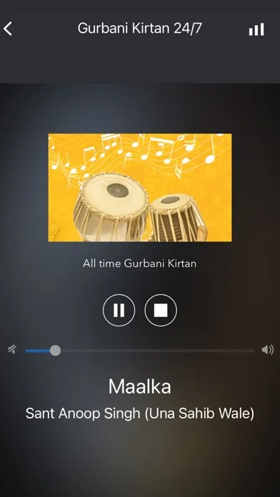 Capturas de tela do Gurbani Kirtan 24/7