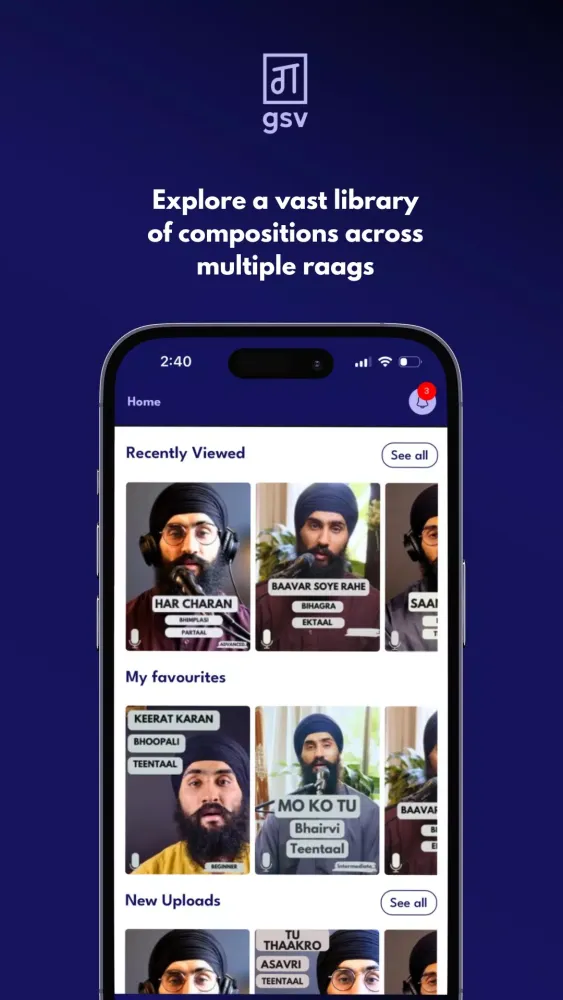 Capturas de pantalla de Learn Gurbani Sangeet by GSV