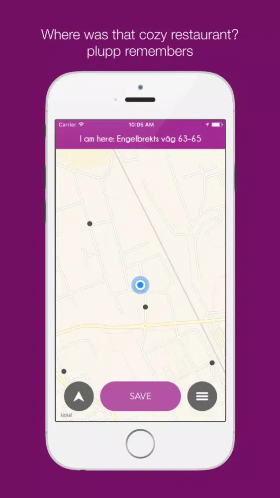 Zrzuty ekranu plupp - helps you find your way back