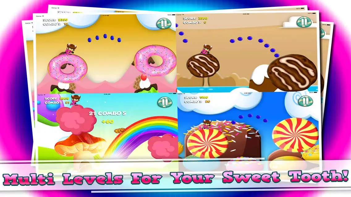 Screenshot di A Aamazing Candy Kingdom - Leap Delicious Rotating Marshmallows