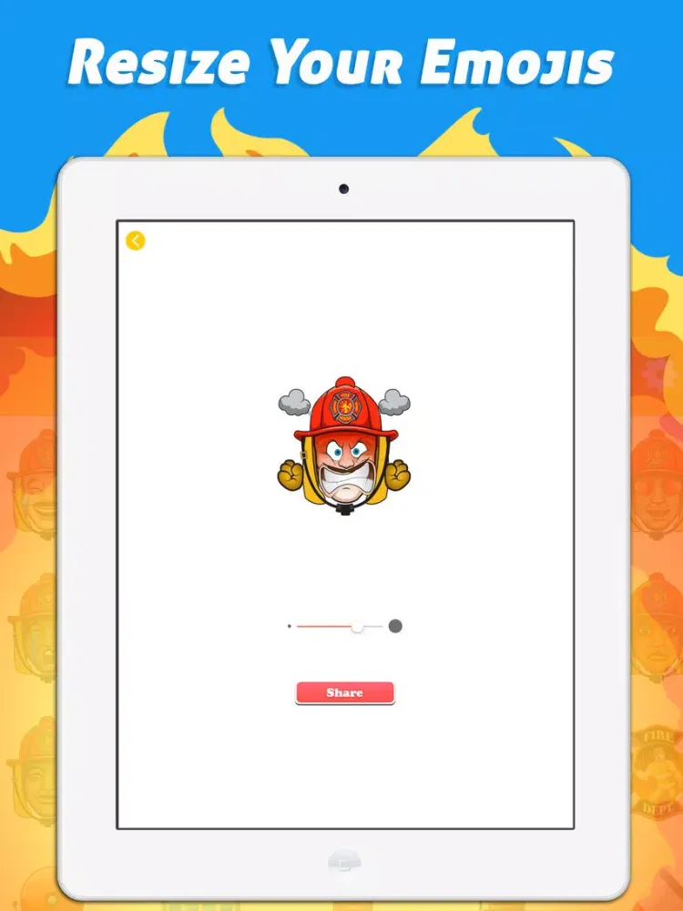 FirefighterMoji - Firefighter Emoji Keyboard iPad  Ekran Görüntüleri