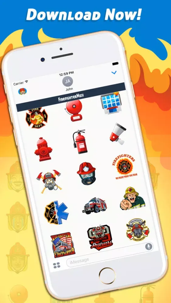 FirefighterMoji - Firefighter Emoji Keyboard Ekran Görüntüleri